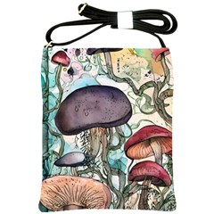 Shroom Magic Mushroom Charm Shoulder Sling Bag by GardenOfOphir