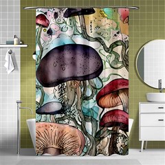 Shroom Magic Mushroom Charm Shower Curtain 48  X 72  (small)  by GardenOfOphir