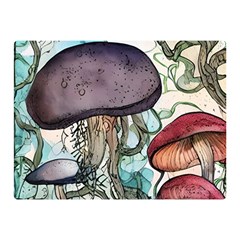 Shroom Magic Mushroom Charm Premium Plush Fleece Blanket (mini) by GardenOfOphir