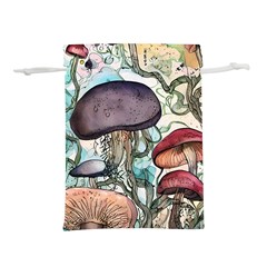 Shroom Magic Mushroom Charm Lightweight Drawstring Pouch (l) by GardenOfOphir