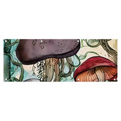 Shroom Magic Mushroom Charm Banner And Sign 8  X 3  by GardenOfOphir