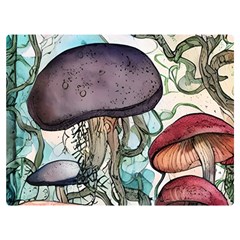 Shroom Magic Mushroom Charm One Side Premium Plush Fleece Blanket (extra Small)