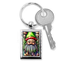 Mushroom Magic Charm Key Chain (rectangle) by GardenOfOphir