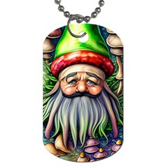 Mushroom Magic Charm Dog Tag (one Side) by GardenOfOphir