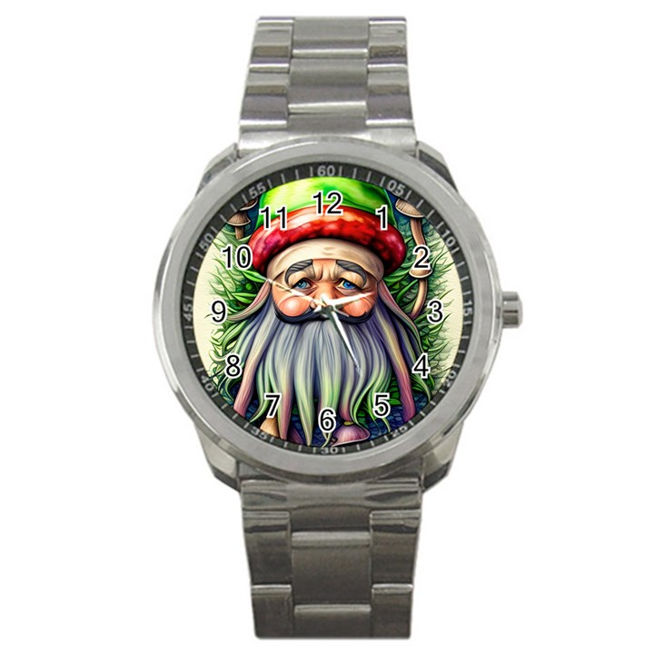 Mushroom Magic Charm Sport Metal Watch