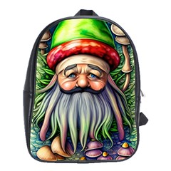 Mushroom Magic Charm School Bag (xl) by GardenOfOphir