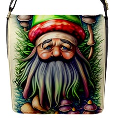 Mushroom Magic Charm Flap Closure Messenger Bag (s) by GardenOfOphir