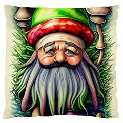 Mushroom Magic Charm Standard Premium Plush Fleece Cushion Case (one Side) by GardenOfOphir