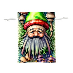 Mushroom Magic Charm Lightweight Drawstring Pouch (l) by GardenOfOphir