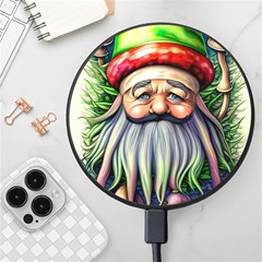 Mushroom Magic Charm Wireless Fast Charger(black) by GardenOfOphir