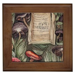 Magic Mushroom Conjure Charm Framed Tile by GardenOfOphir