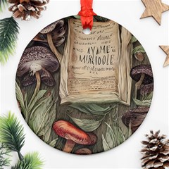 Magic Mushroom Conjure Charm Ornament (round) by GardenOfOphir