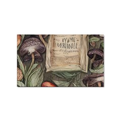 Magic Mushroom Conjure Charm Sticker Rectangular (100 Pack) by GardenOfOphir