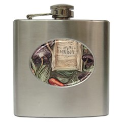 Magic Mushroom Conjure Charm Hip Flask (6 Oz) by GardenOfOphir