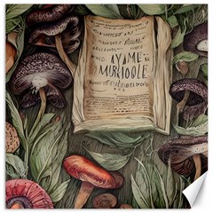 Magic Mushroom Conjure Charm Canvas 16  X 16  by GardenOfOphir