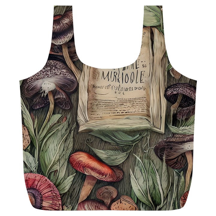 Magic Mushroom Conjure Charm Full Print Recycle Bag (XL)