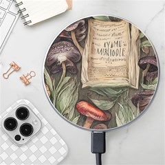 Magic Mushroom Conjure Charm Wireless Fast Charger(white) by GardenOfOphir