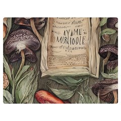 Magic Mushroom Conjure Charm One Side Premium Plush Fleece Blanket (extra Small) by GardenOfOphir