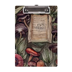 Magic Mushroom Conjure Charm A5 Acrylic Clipboard by GardenOfOphir