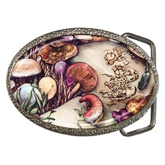 Toadstools And Charms For Necromancy And Conjuration Belt Buckles by GardenOfOphir