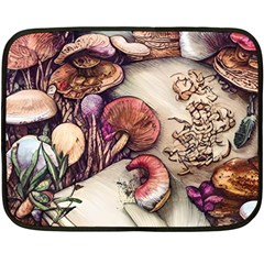 Toadstools And Charms For Necromancy And Conjuration Fleece Blanket (mini) by GardenOfOphir