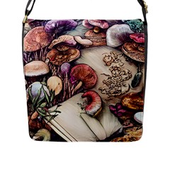 Toadstools And Charms For Necromancy And Conjuration Flap Closure Messenger Bag (l) by GardenOfOphir