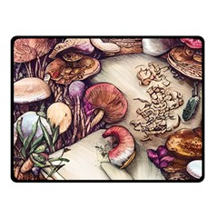 Toadstools And Charms For Necromancy And Conjuration Fleece Blanket (small) by GardenOfOphir