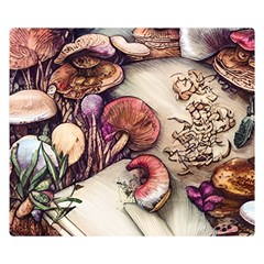 Toadstools And Charms For Necromancy And Conjuration Premium Plush Fleece Blanket (small) by GardenOfOphir