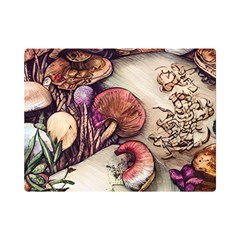 Toadstools And Charms For Necromancy And Conjuration One Side Premium Plush Fleece Blanket (mini) by GardenOfOphir