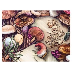 Toadstools And Charms For Necromancy And Conjuration One Side Premium Plush Fleece Blanket (extra Small) by GardenOfOphir