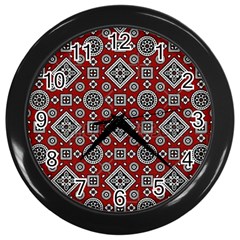 Flat,750x,075,f-pad,750x1000,f8f8f8 Wall Clock (black) by 6918