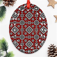 Flat,750x,075,f-pad,750x1000,f8f8f8 Oval Filigree Ornament (two Sides) by 6918