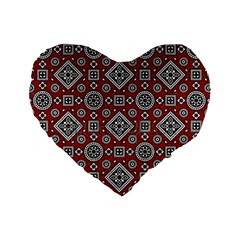 Flat,750x,075,f-pad,750x1000,f8f8f8 Standard 16  Premium Heart Shape Cushions by 6918