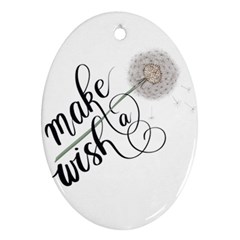 Make A Wish Ornament (oval)