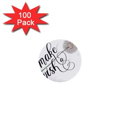 Make A Wish 1  Mini Buttons (100 Pack)  by digitalparadise