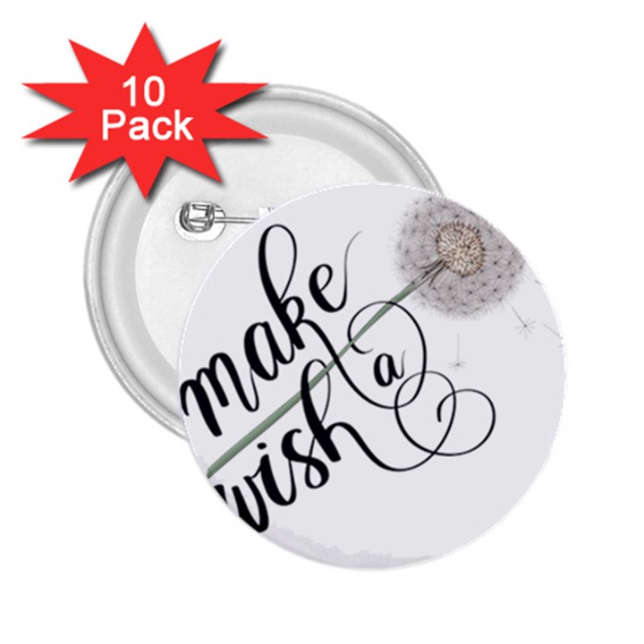 Make A Wish 2.25  Buttons (10 pack) 