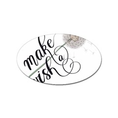 Make A Wish Sticker (oval) by digitalparadise