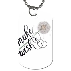 Make A Wish Dog Tag (one Side)