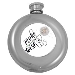 Make A Wish Round Hip Flask (5 Oz) by digitalparadise