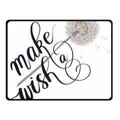 Make A Wish One Side Fleece Blanket (small) by digitalparadise