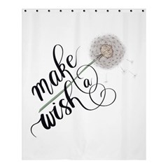 Make A Wish Shower Curtain 60  X 72  (medium) 