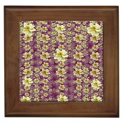 Lotus Flowers In Nature Will Always Bloom For Their Rare Beauty Framed Tile by pepitasart