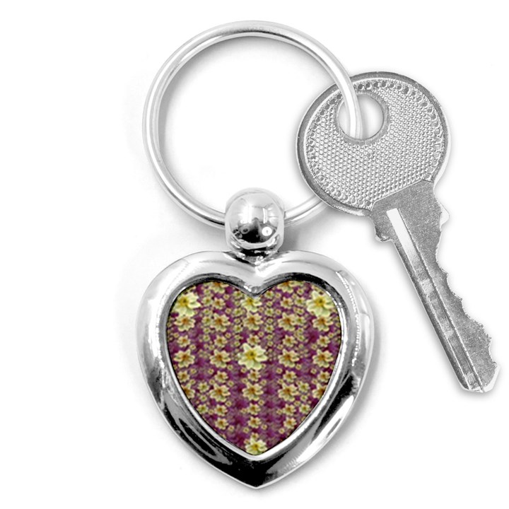 Lotus Flowers In Nature Will Always Bloom For Their Rare Beauty Key Chain (Heart)