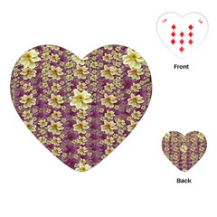 Lotus Flowers In Nature Will Always Bloom For Their Rare Beauty Playing Cards Single Design (heart) by pepitasart