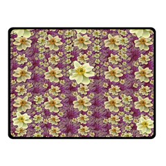 Lotus Flowers In Nature Will Always Bloom For Their Rare Beauty One Side Fleece Blanket (small) by pepitasart