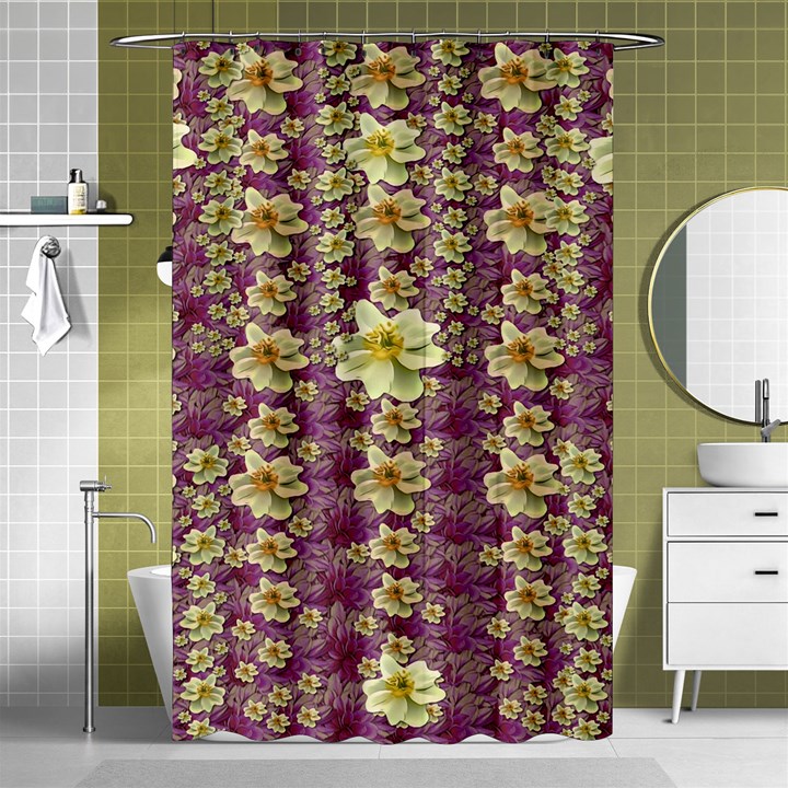 Lotus Flowers In Nature Will Always Bloom For Their Rare Beauty Shower Curtain 48  x 72  (Small) 