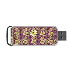 Lotus Flowers In Nature Will Always Bloom For Their Rare Beauty Portable Usb Flash (one Side) by pepitasart