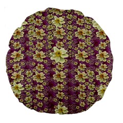 Lotus Flowers In Nature Will Always Bloom For Their Rare Beauty Large 18  Premium Round Cushions by pepitasart