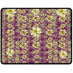 Lotus Flowers In Nature Will Always Bloom For Their Rare Beauty Fleece Blanket (medium) by pepitasart