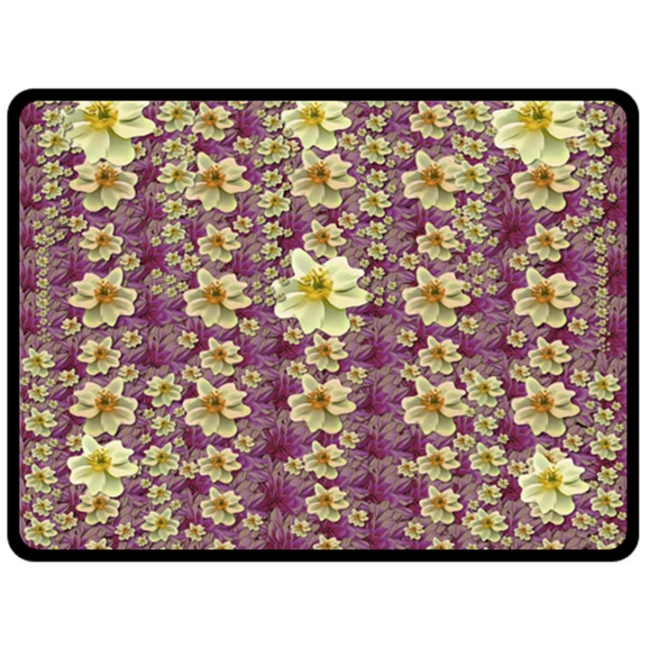 Lotus Flowers In Nature Will Always Bloom For Their Rare Beauty Fleece Blanket (Large)